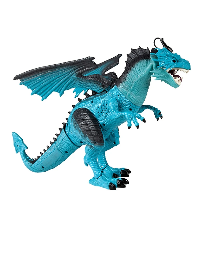 World Tech Toys Monster World Blue Dragon Electric Walking Smoking Rc Monster