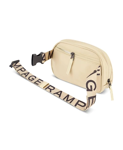 Rampage Women's Fashion Nylon Belt Bag - Travel Waist Pack, Trendy Fashionable Fanny Packs For Women , Waterproof Crossbody Bags