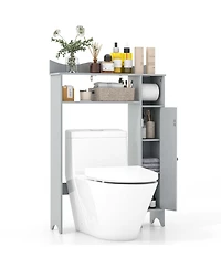Costway Over the Toilet Storage Cabinet with Toilet Paper Holder Adjustable Shelves