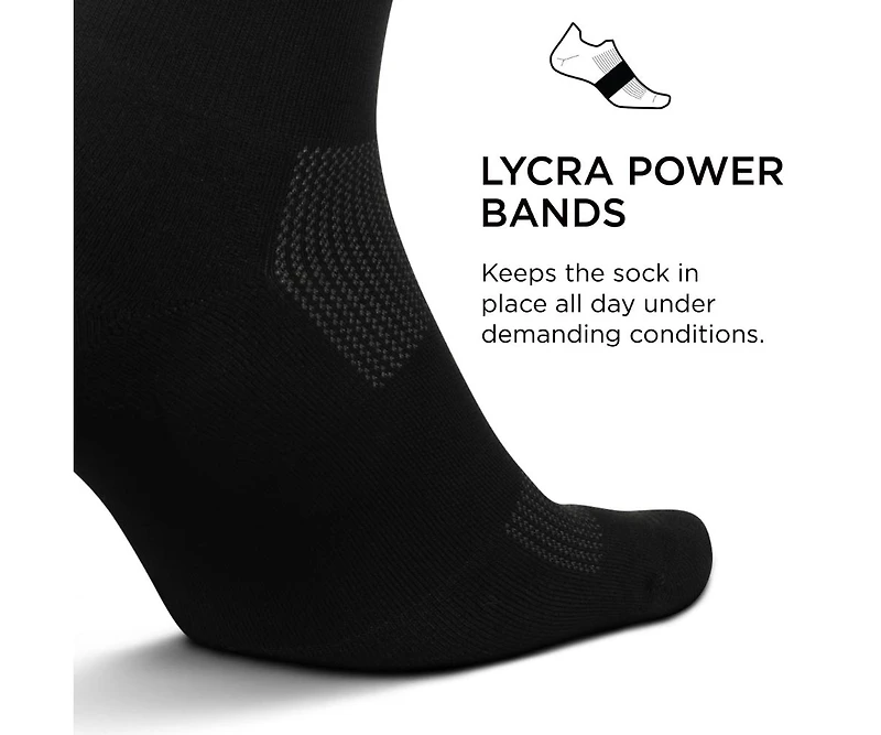 Feetures Men's High Performance Cushion Quarter Sock for Women & Men - Moisture-Wicking Athletic Socks