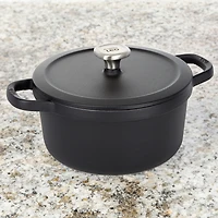 BergHOFF Graphite Enamel Cast Iron Covered Stockpot 10.25", 6qt.