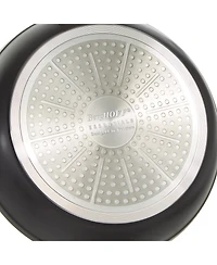 BergHOFF Essentials 5Pc Non-stick Hard Anodized Cookware Starter Set With Glass lid, Black