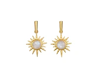 Moonstone North Star Linear Earrings
