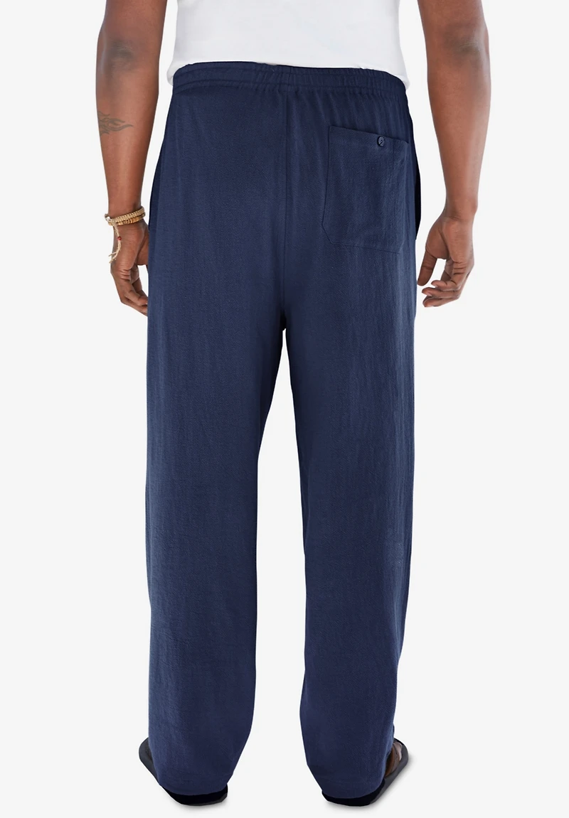 KingSize Big & Tall Elastic Waist Gauze Cotton Pants