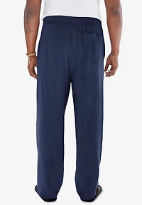 KingSize Big & Tall Elastic Waist Gauze Cotton Pants