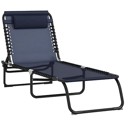 Outsunny Chaise Lounge Pool Chair, Folding, Reclining