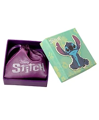 Disney Lilo and Stitch Silver Plated Angel Enamel Hoop Earrings