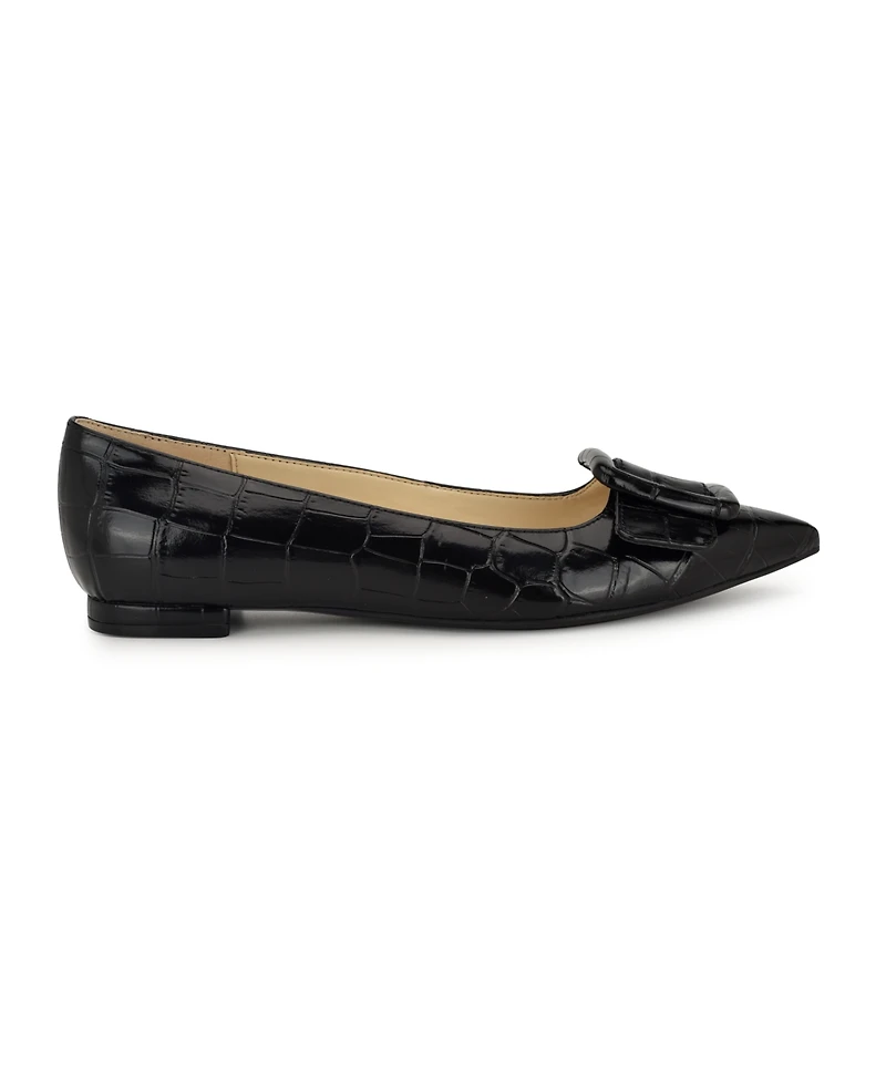Nine West Women's Jesike Buckle Slip-On Flats
