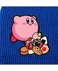 Kirby's Dream Land Men's Kirby Snack Time Royal Blue Cuffed Plain Skull Acrylic Knitted Beanie Hat