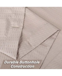 Caromio Soft Embossed Seersucker Microfiber Fabric Shower Curtain or Liner, 72" x 72"