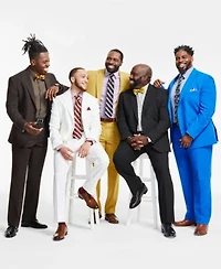 Tayion Collection Mens Classic Fit Solid Suit Separates