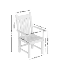 WestinTrends Outdoor Patio Dining Armchair