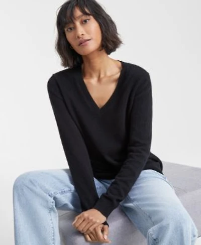 Charter Club 100 Cashmere Womens V Neck Long Sleeve Sweater Pxs 3x Macys Exclusive
