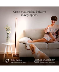 Helix 48" Color Changing Led Column Floor Lamp