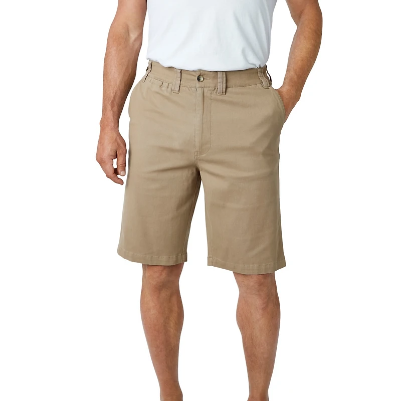 KingSize Big & Tall 10" Flex Full-Elastic Waist Chino Shorts