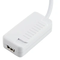 Tesler White Finish Cfl-led Plug-In Table Top Dimmer with Usb Port - Tesler