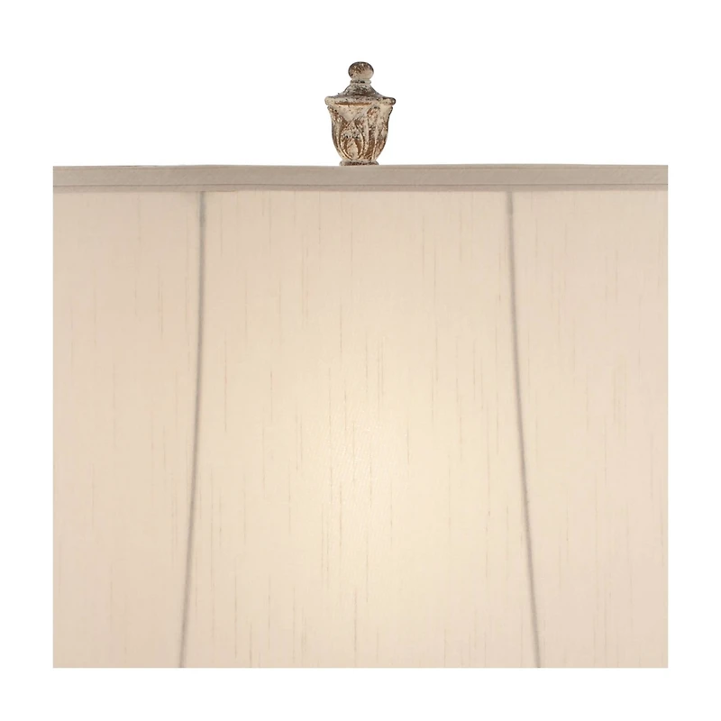 Barnes and Ivy Elle Traditional Table Lamp 33" Tall Antique Gold Florentine Off White Oval Shade for Bedroom Living Room Bedside Nightstand Offic