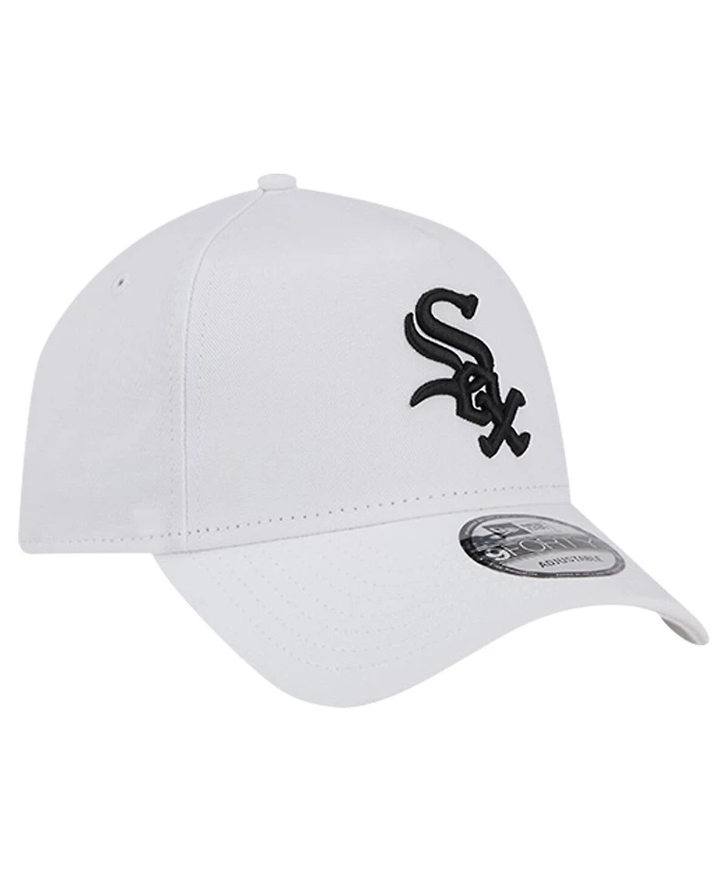New Era Men's White Chicago White Sox Tc A-Frame 9FORTY Adjustable Hat