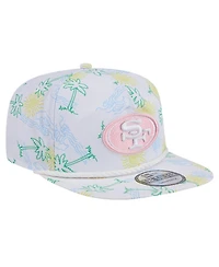 New Era Men's White San Francisco 49ers Vacay Golfer Snapback Hat