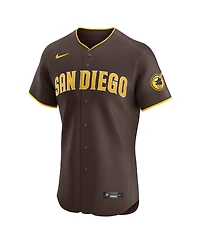 Nike Men's Brown San Diego Padres Road Vapor Premier Elite Patch Jersey