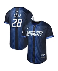 Nike Big Boys and Girls Javier Baez Navy Detroit Tigers 2024 City Connect Limited Jersey