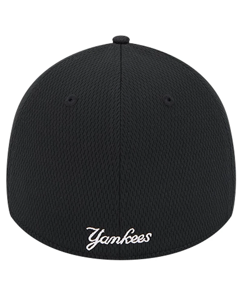 New Era Men's Black New York Yankees Active Dash Mark 39THIRTY Flex Hat