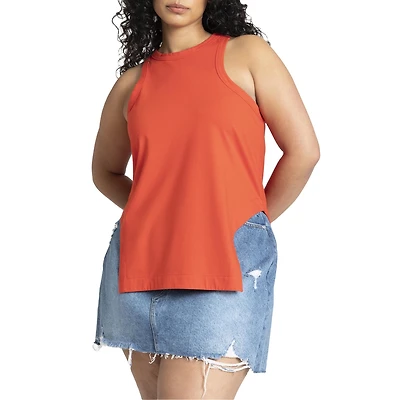 Eloquii Women's Plus Scooped Hem Tank Top