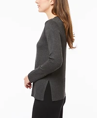 Melissa Paige Women's V-Neck Wide-Hem Wide-Cuff Sweater