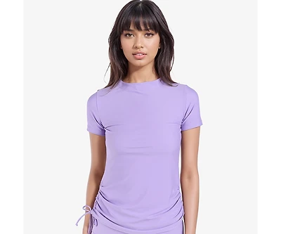 Calypsa Women's Mock Neck Adele Swim Top