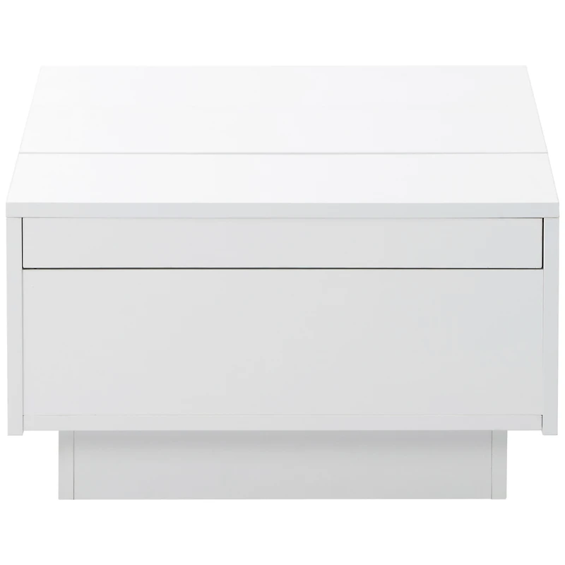 Streamdale White Multi-Storage Coffee Table, 39.3"x21.6"