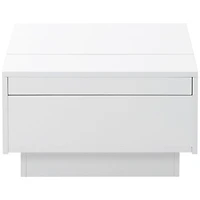 Streamdale White Multi-Storage Coffee Table, 39.3"x21.6"