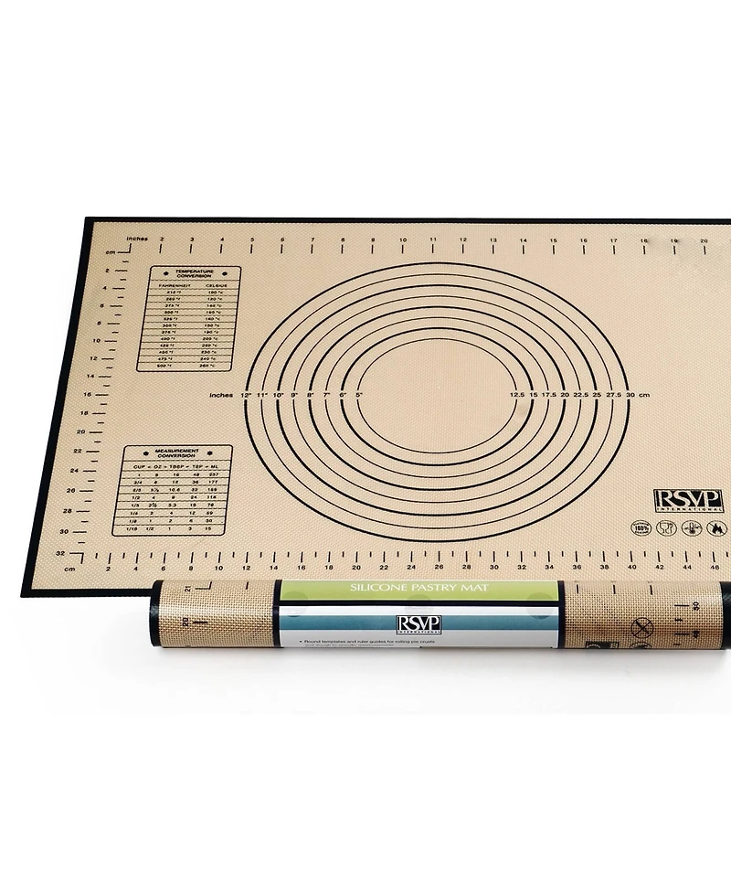 Rsvp International Silicone 24x16" Silicone Pastry Mat