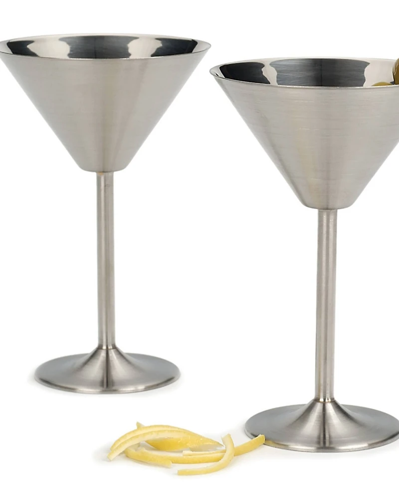 Rsvp International Endurance Martini Glass 2 Piece Set 4.5x7"