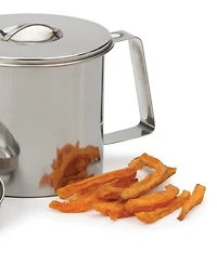 Rsvp International Stainless Steel Endurance Medium 4 Cup Fryer's Friend Grease Keeper