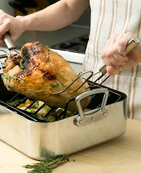 Rsvp International Endurance Stainless Steel 2 Piece 12x5x1" Turkey Lifters -