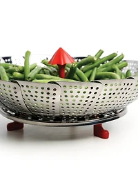 Rsvp International Endurance Stainless Steel Silicone 12" Umbrella Steam Basket