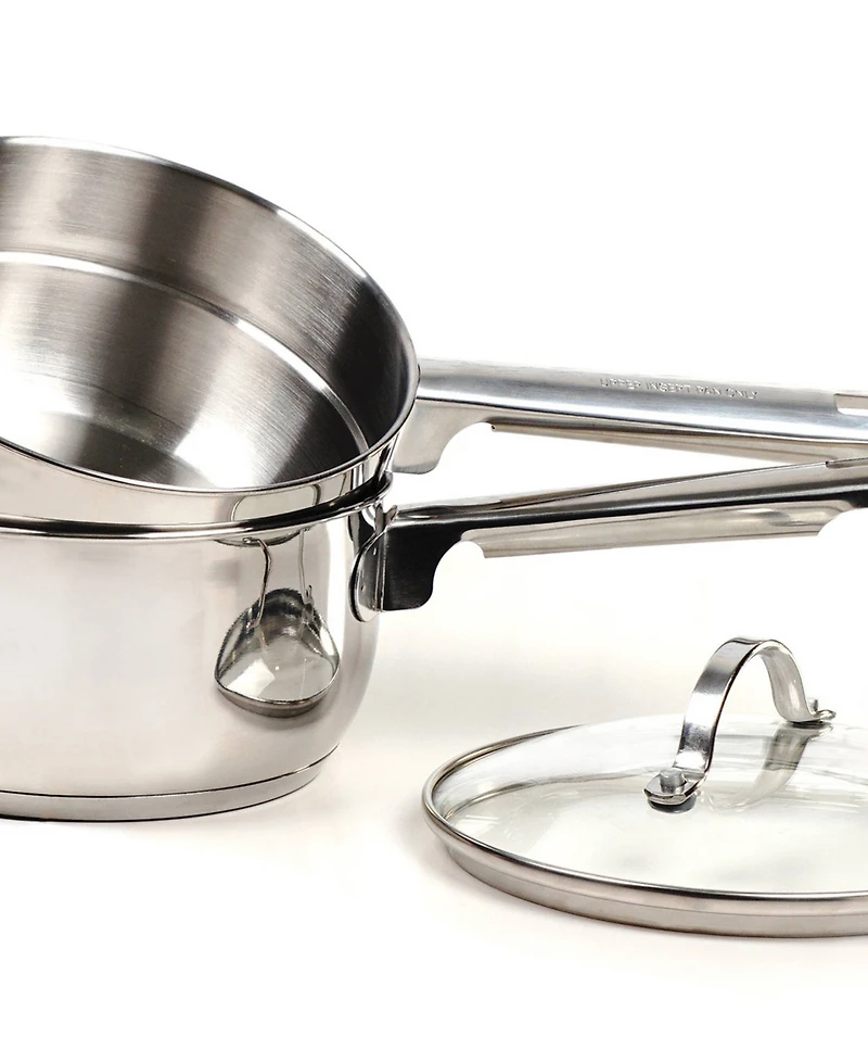 Rsvp International Endurance Stainless Steel 3 Piece 2 Qt Double Boiler
