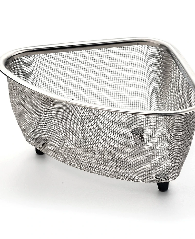 Rsvp International Endurance Stainless Steel 9"x7"x4" In-Sink Mesh Corner Basket