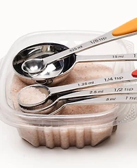 Rsvp International Endurance Stainless Steel 5 Piece Measuring Spoon Set - Color Handles