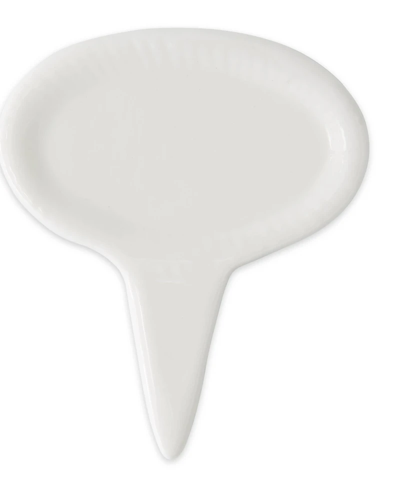 Rsvp International Porcelain 6 Piece 3" Oval Cheese Marker Set