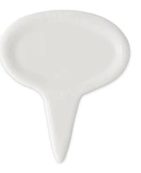 Rsvp International Porcelain 6 Piece 3" Oval Cheese Marker Set