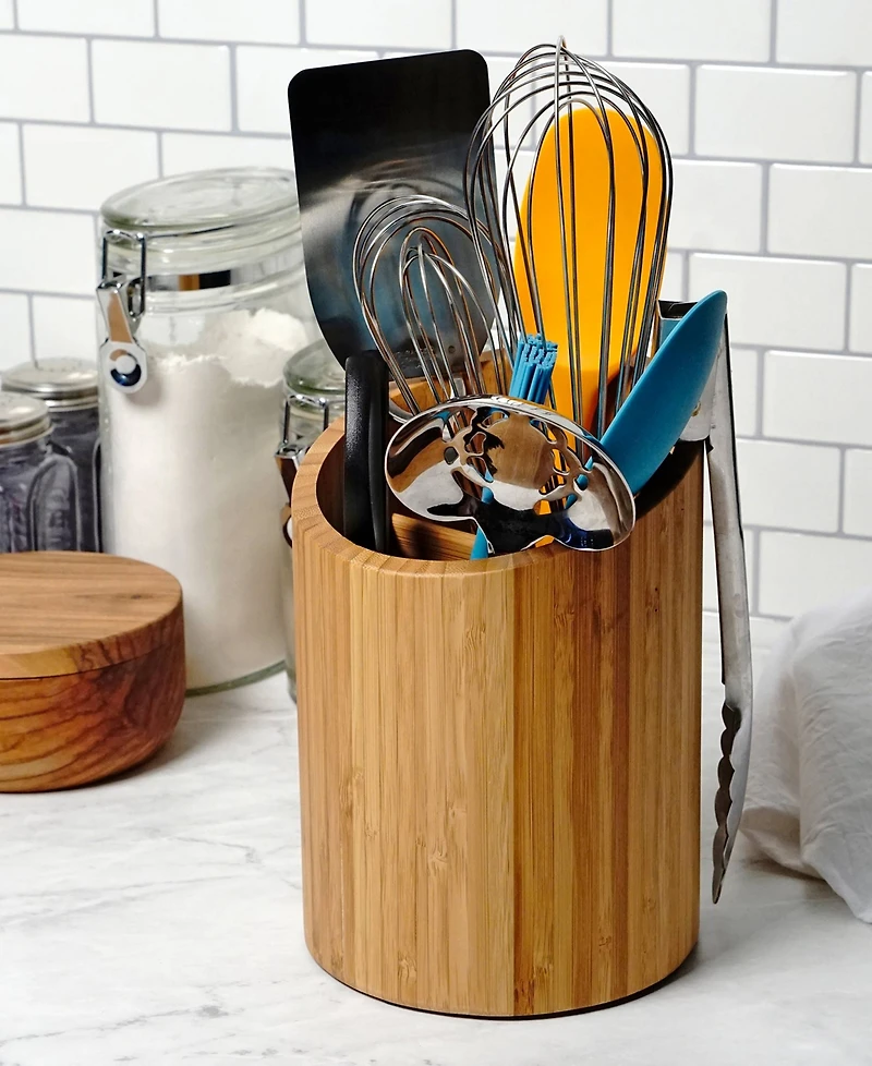 Rsvp International Wood 6" D x 8" H Biased Tool Holder