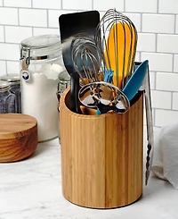 Rsvp International Wood 6" D x 8" H Biased Tool Holder