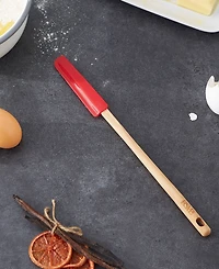 Rsvp International Silicone Wood 12x1" Red Skinny Spatula