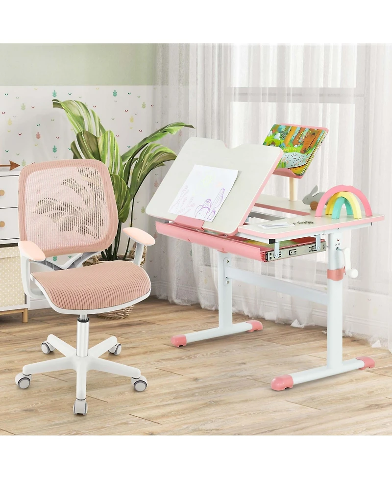 Kids Desk Chair Swivel Mesh Children Computer with Adjustable Height