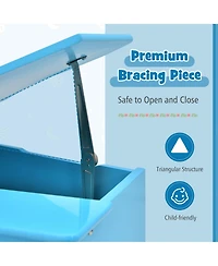 30-Key Classic Baby Grand Piano Toddler Toy Wood with Bench & Music Rack