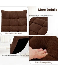 Adjustable 14-Position Floor Chair Folding Lazy Gaming Sofa Cushioned
