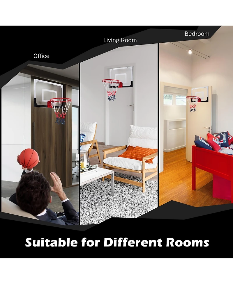 Costway Over-The-Door Mini Basketball Hoop