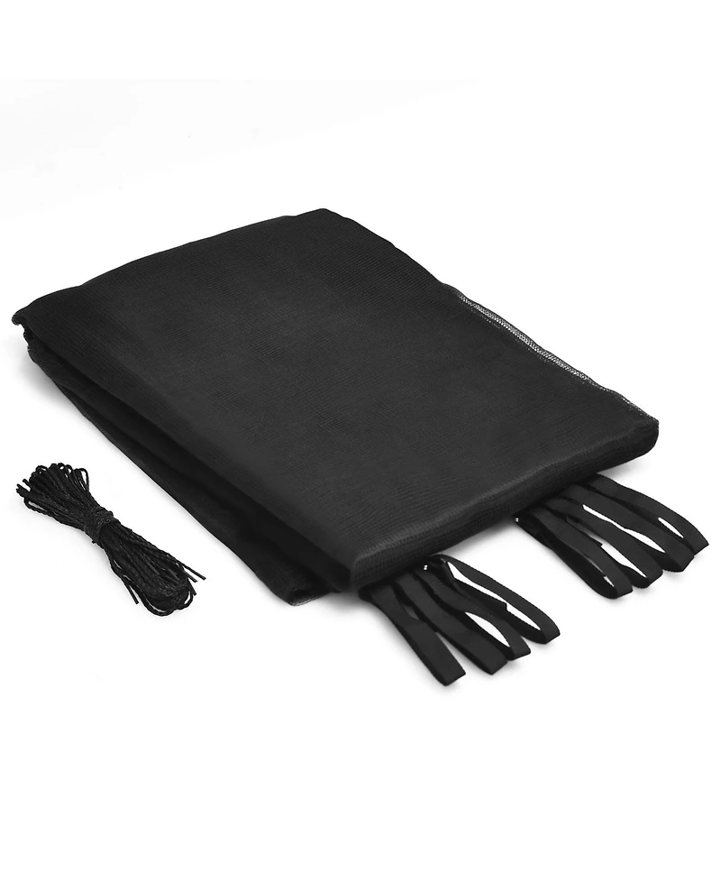 Costway 15FT Trampoline Replacement Safety Enclosure Net Weather-Resistant