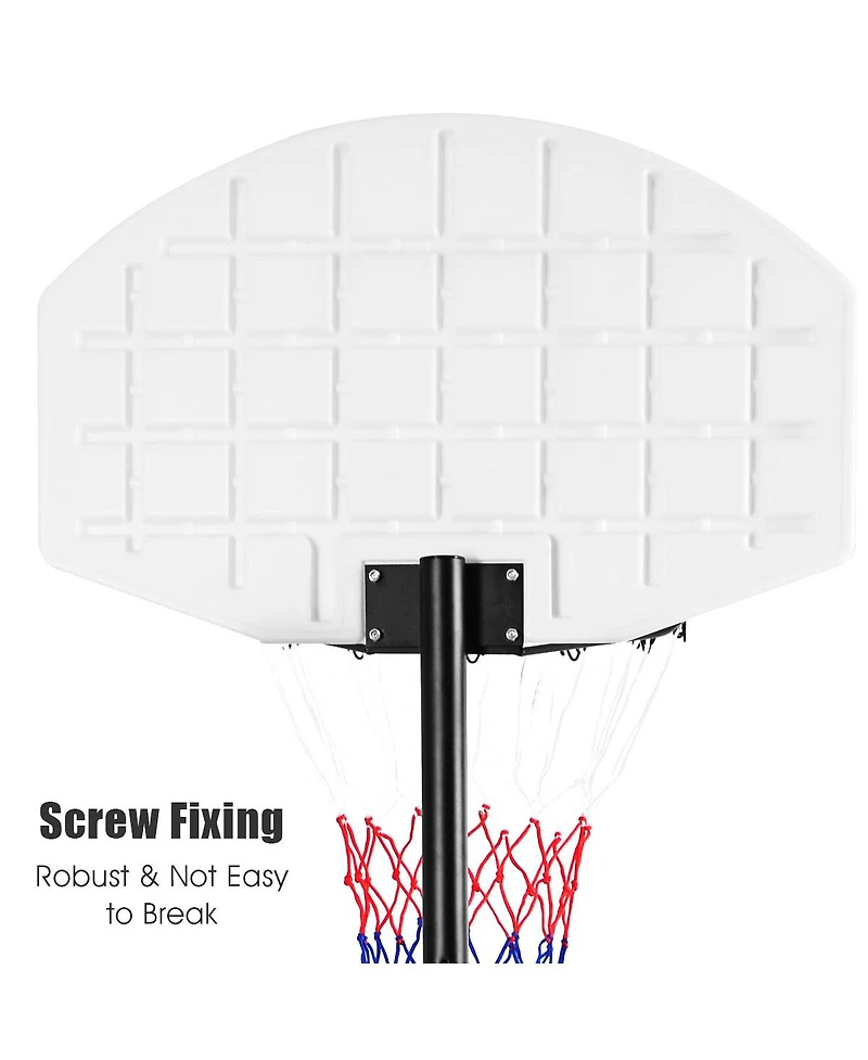 Adjustable Basketball Hoop System Stand Kid Indoor Outdoor Net Goal